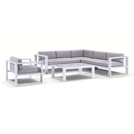 Santorini Package B Outdoor Aluminium Corner Lounge
