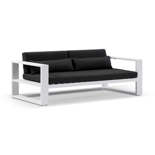 Santorini 2 Seater Outdoor Aluminium Lounge