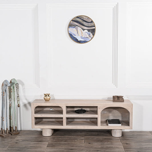 Large Beaumont Indoor Mango Wood TV Unit