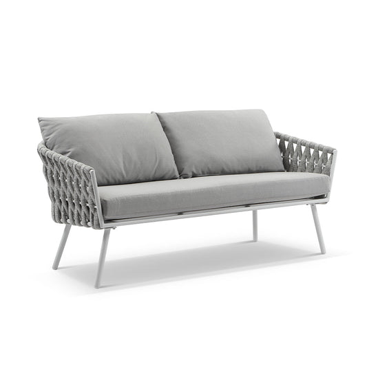 Lismore 2 Seater Outdoor Aluminium and Rope Lounge