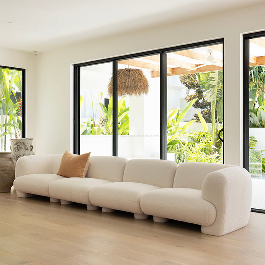 Airlie Indoor 4 seater Modular Fabric Sofa Lounge