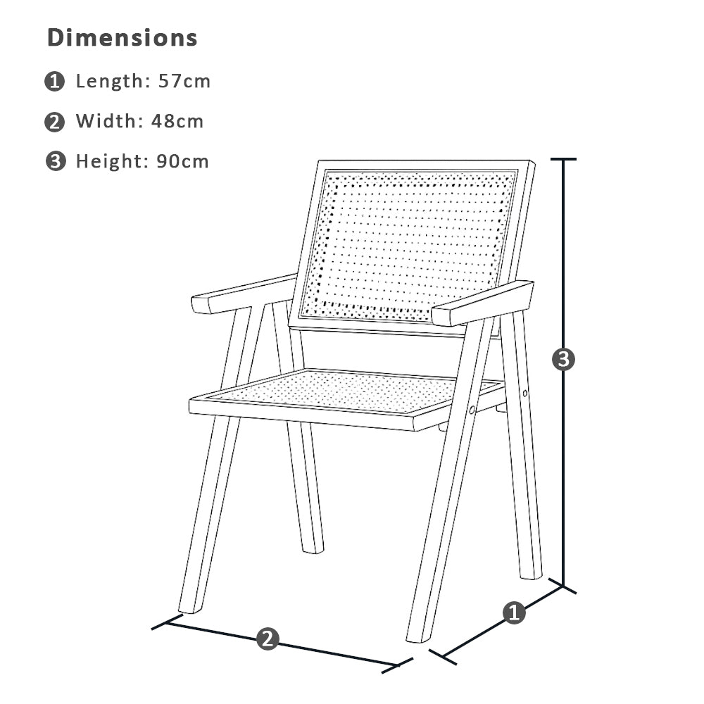 Annangrove Indoor Timber Dining Chair with Arms
