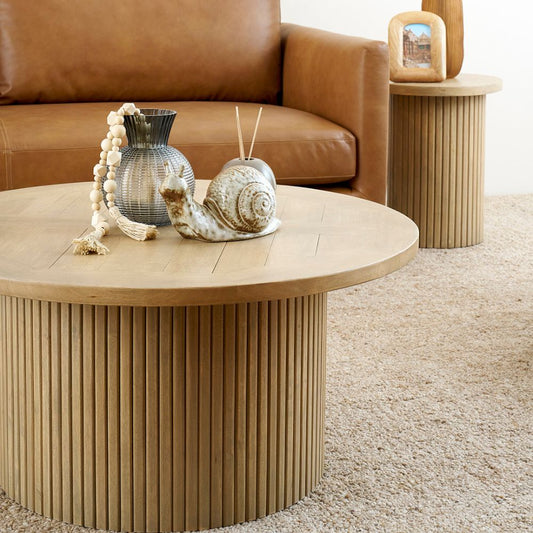 Esperance Indoor Round Timber Coffee Table