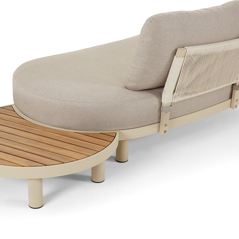 Cottesloe Outdoor Rope Lounge Set with Coffee Table and Side Table