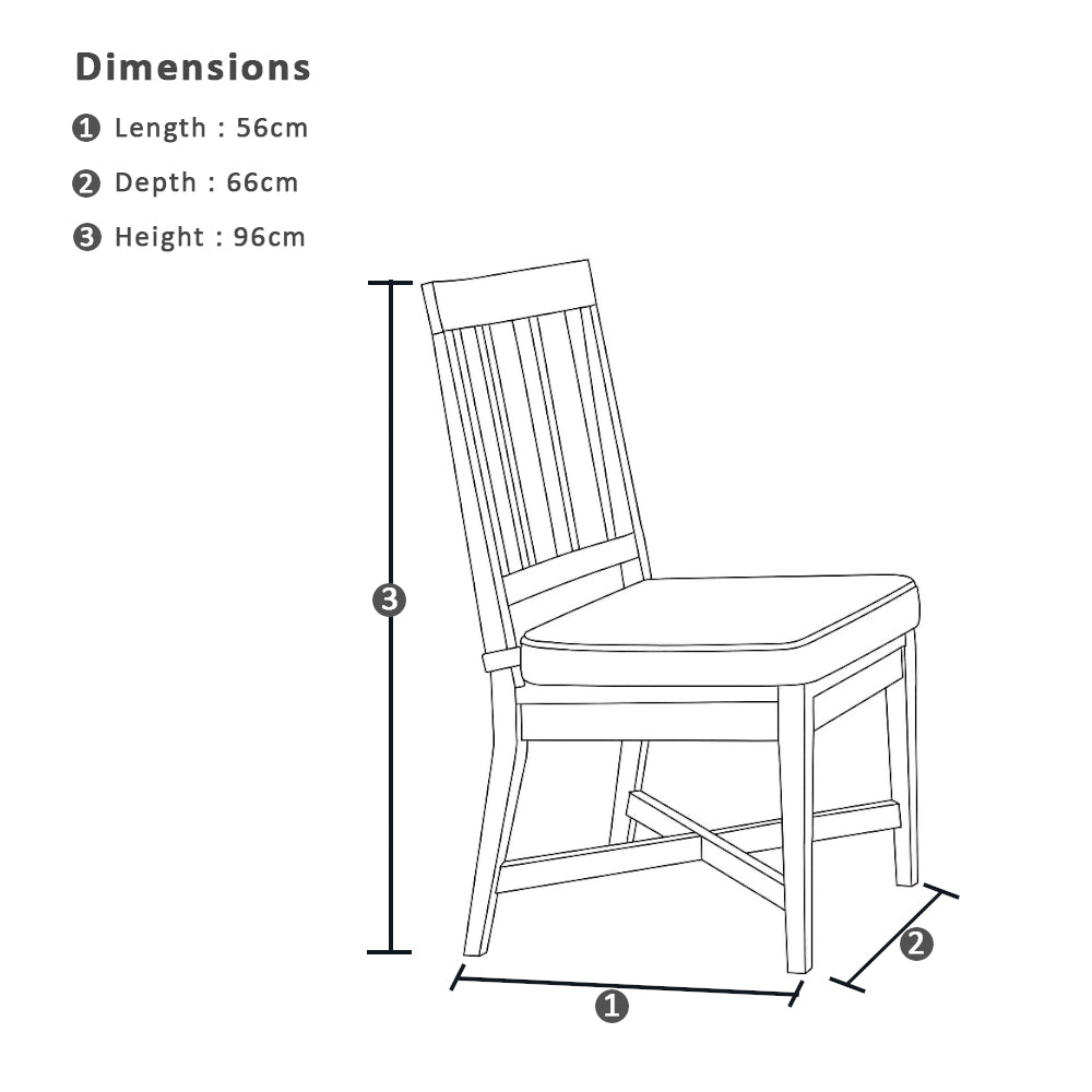 Dakota Outdoor Timber Dining Chair