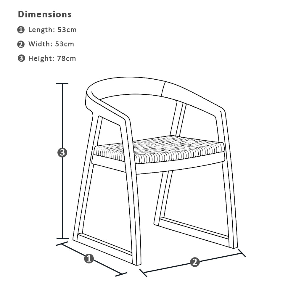 Kingscliff Indoor Timber Dining Arm Chair