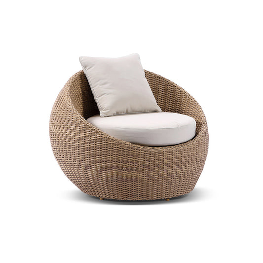 Newport Outdoor Wicker Lounge 2x Arm Chair with Side Table