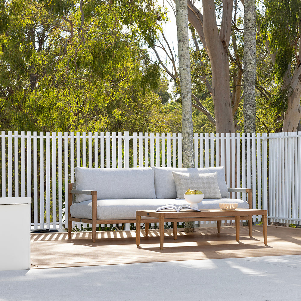 Allora 2.5+1+1 Timber and rope Lounge Setting with Coffee Table