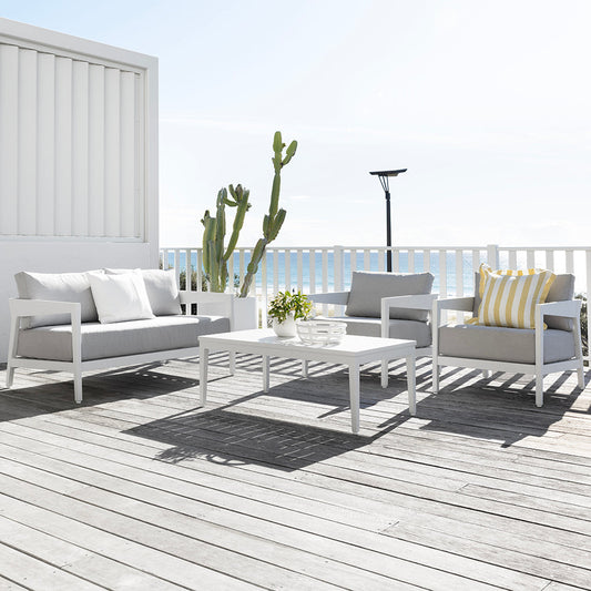 Bronte 2+1+1 Outdoor Aluminium Lounge Setting with Coffee Table