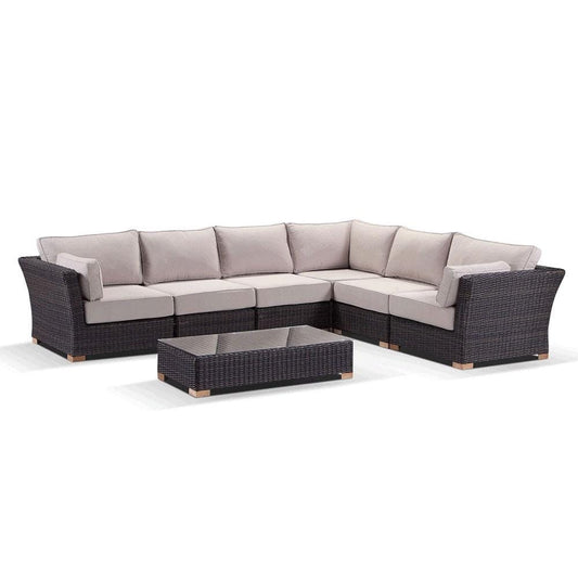 Coco Corner Outdoor Wicker Modular Lounge Setting
