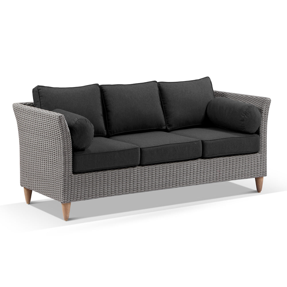 Carolina 3+1+1 Seater Outdoor Wicker Lounge Set with Coffee Table