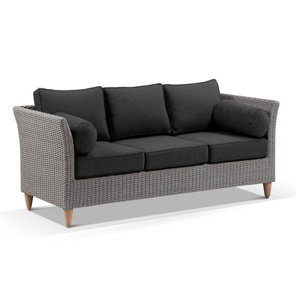 Carolina 3+1+1 Seater Outdoor Wicker Lounge Set with Coffee Table