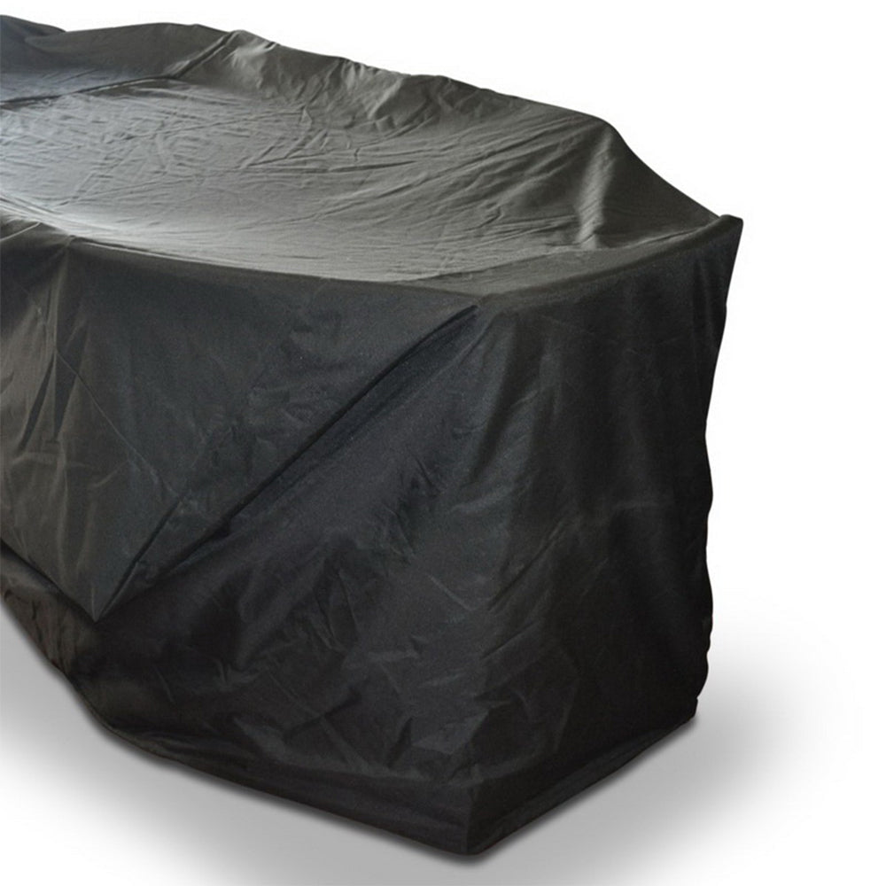 8 Seater Rectangle Weather Cover in Black - for tables 2.1-2.3m long