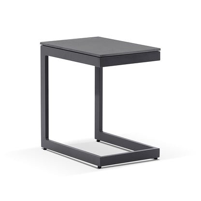 Hugo Outdoor Ceramic and Aluminium Side Table