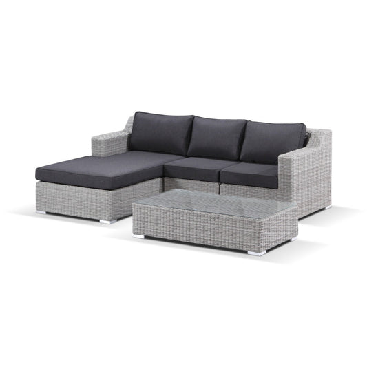 Milano Package B - Outdoor Wicker Modular Chaise Lounge with Coffee Table
