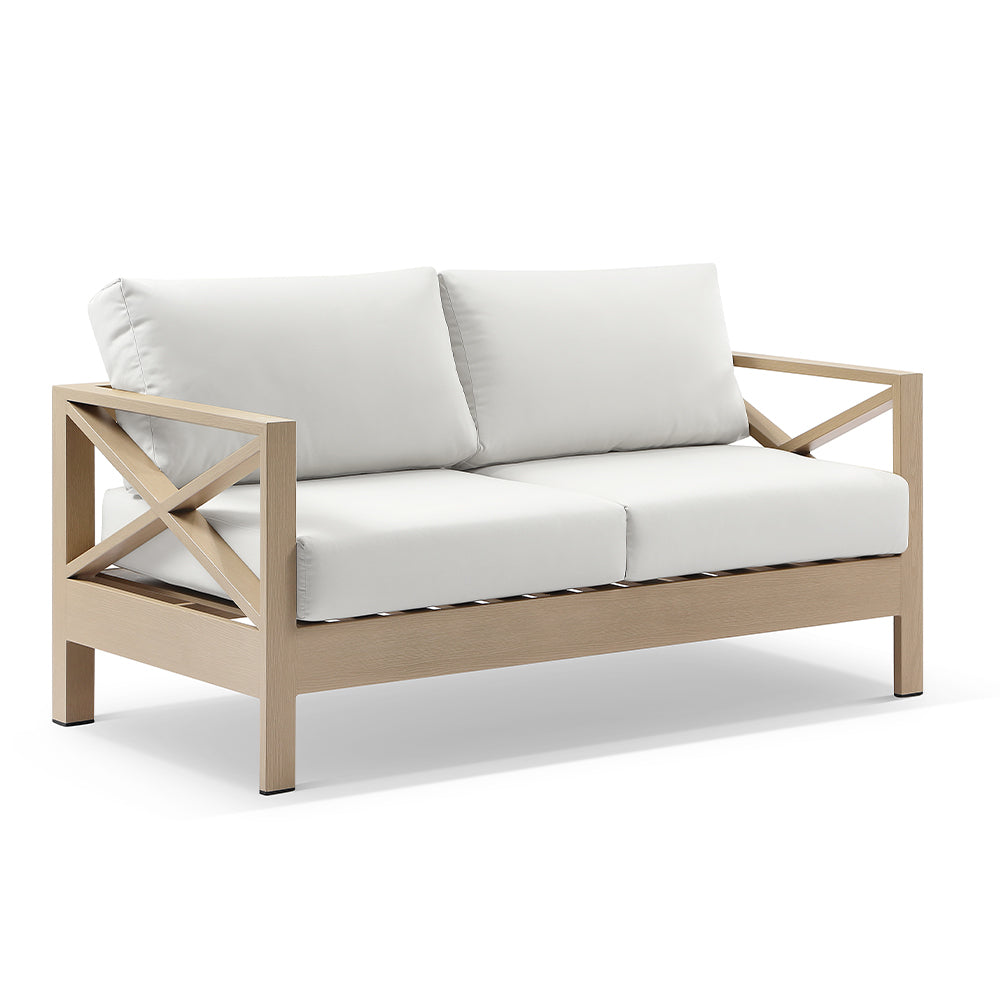 Kansas 2 seater Outdoor Aluminium Lounge