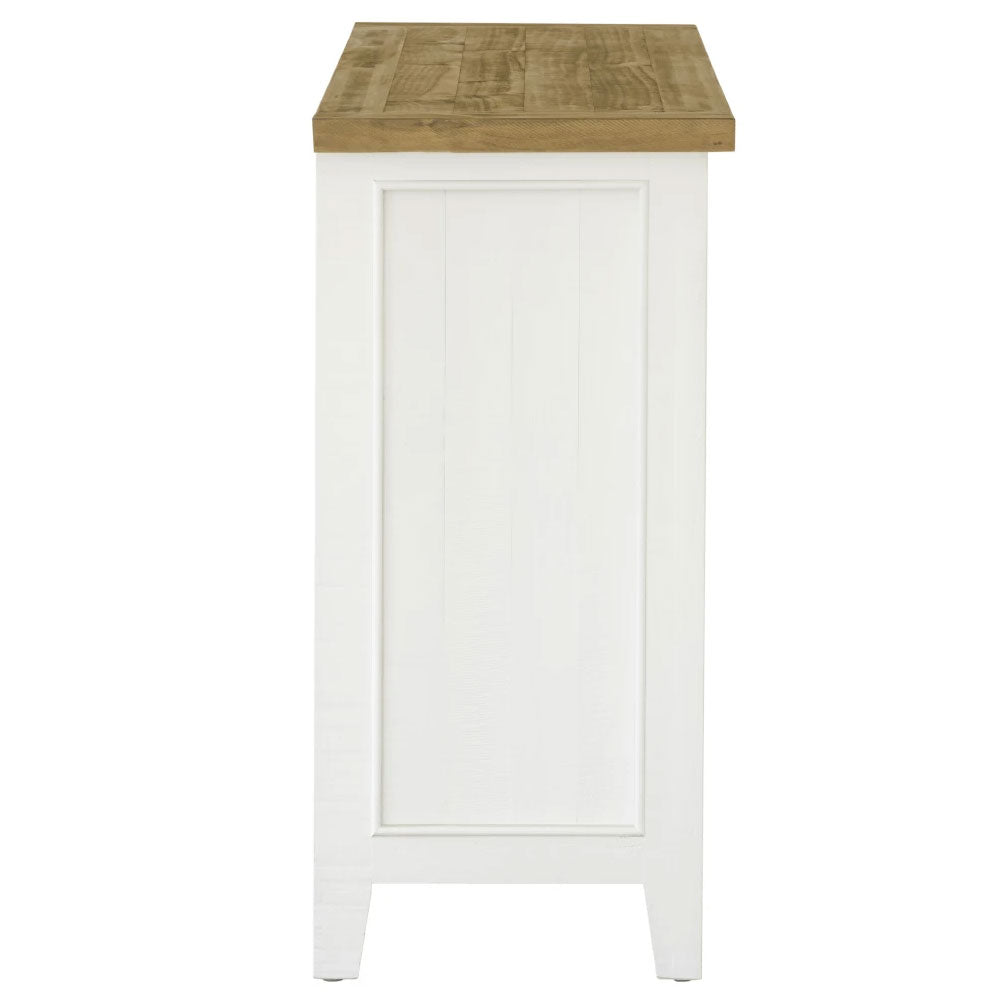 Leura Belle Buffet Sideboard in Brushed with Natural Timber Top