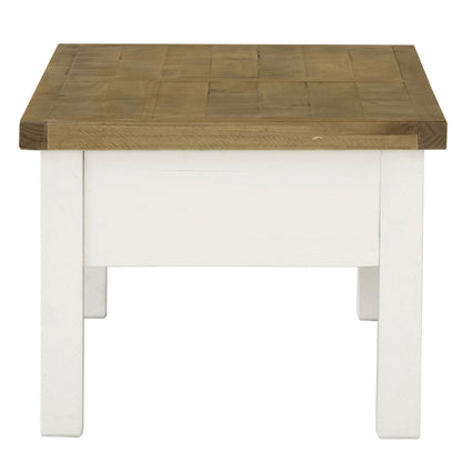 Leura Belle Coffee Table in Brushed  with Natural Timber Top