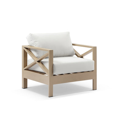 Kansas Package B - Outdoor Aluminium Corner Modular Lounge Set with Arm Chair and Coffee Table