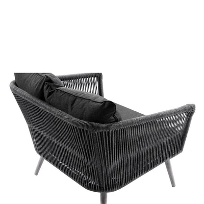 Herman Outdoor 1 Seater Rope & Aluminium Lounge
