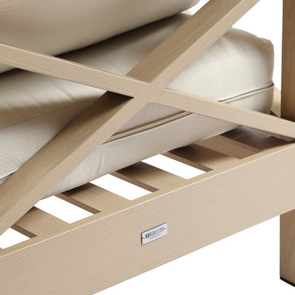 Kansas Package B - Outdoor Aluminium Corner Modular Lounge Set with Arm Chair and Coffee Table