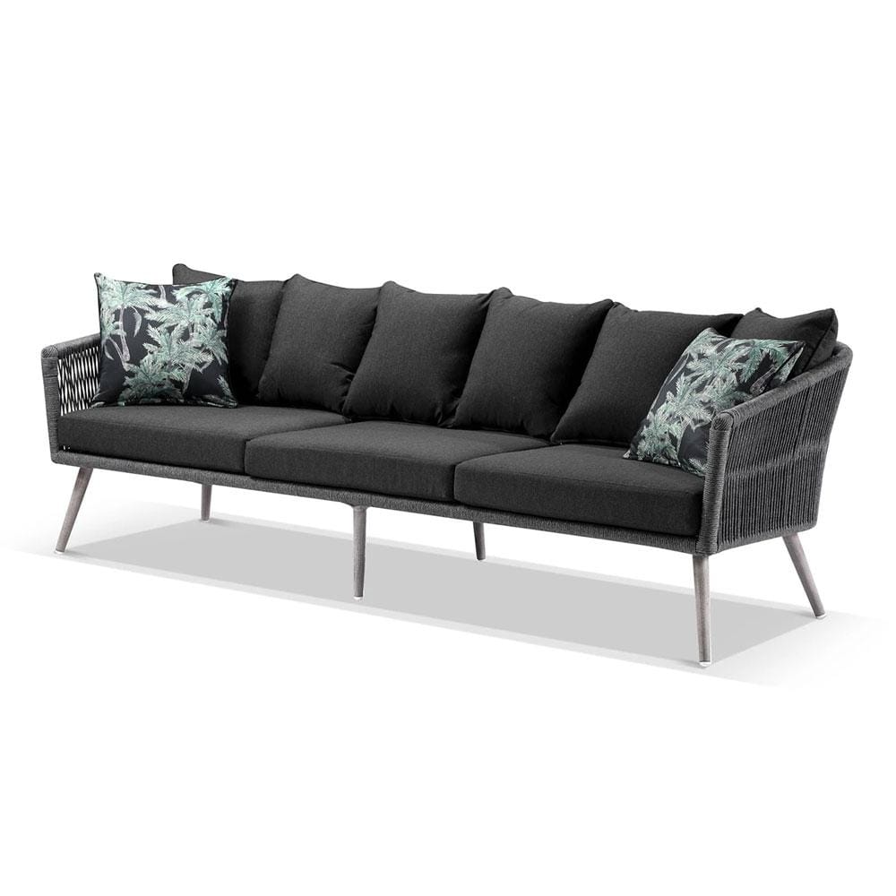 Herman Outdoor 3 Seater Rope & Aluminium Lounge