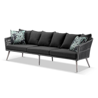 Herman Outdoor 3 Seater Rope & Aluminium Lounge