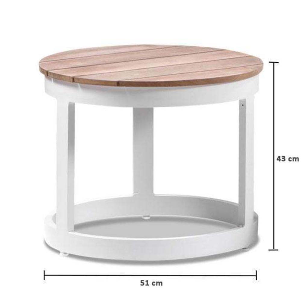 Santorini Aluminium Sun Lounge Set w/ Round Table