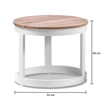 Santorini Aluminium Sun Lounge Set w/ Round Table