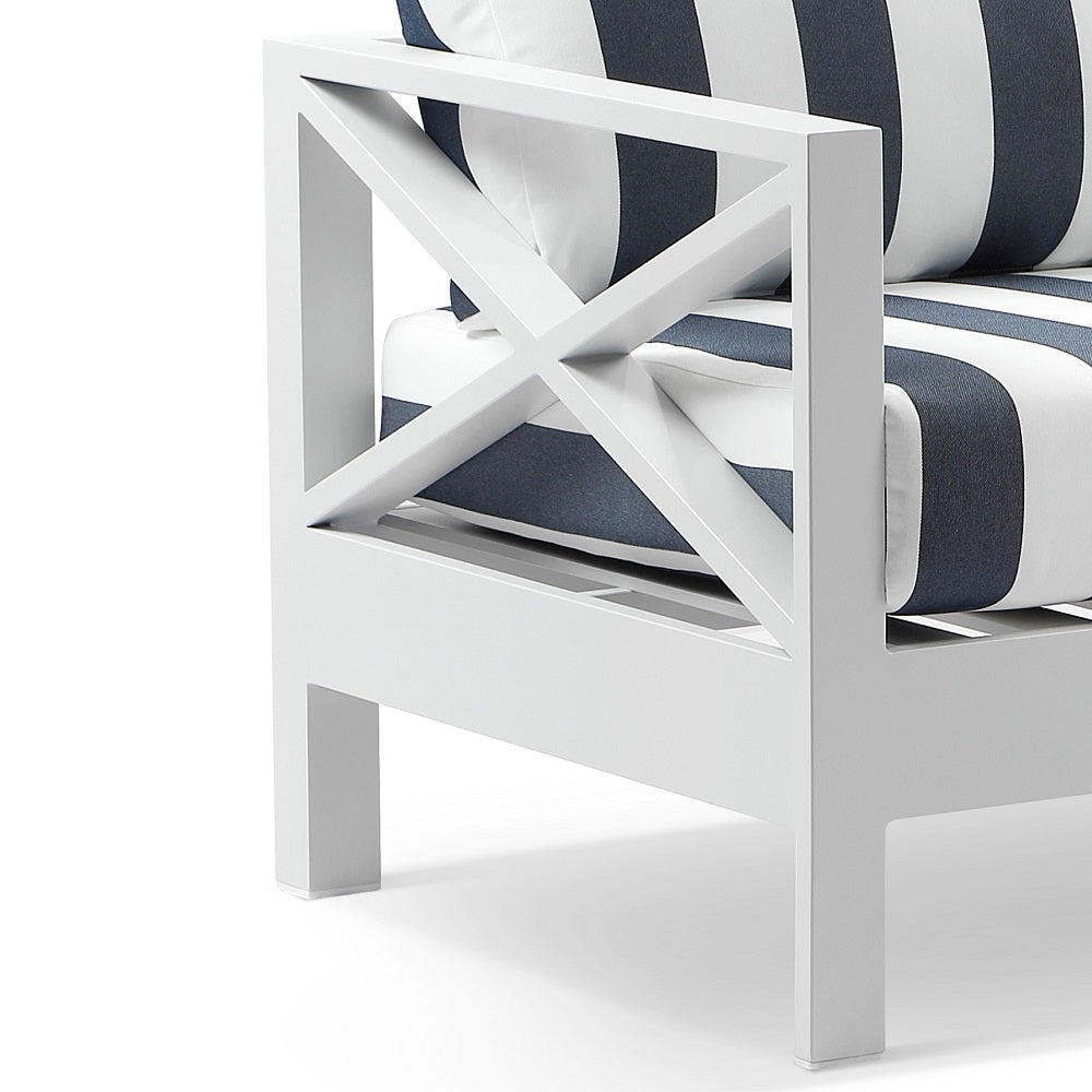 Kansas Package A - Outdoor Aluminium Corner Modular Lounge Set with Coffee Table