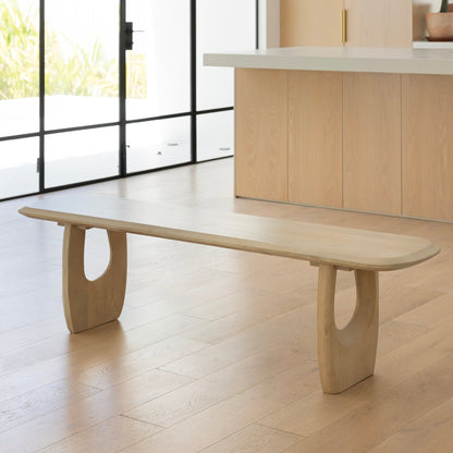 Abbotsbury Indoor 2.2m Timber Dining Setting with Benches