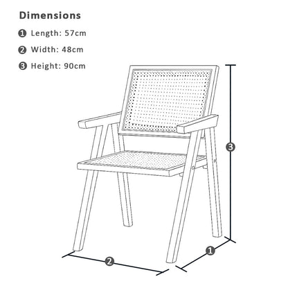 Annangrove Indoor Timber Dining Chair with Arms