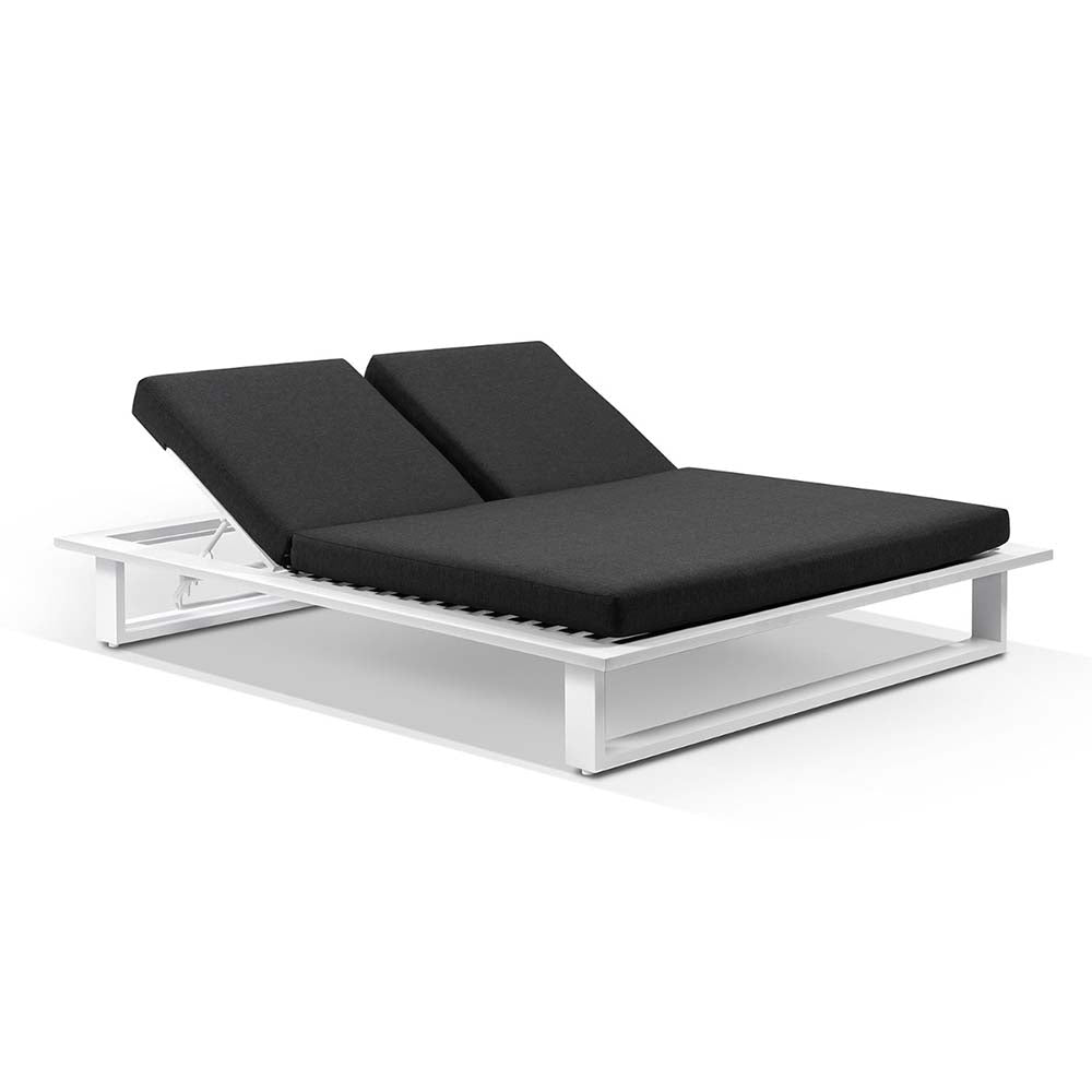 Arcadia Outdoor Double Aluminium Sun Lounge Daybed