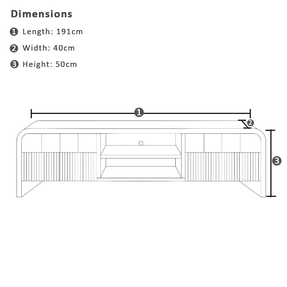 Balmain Indoor Timber TV Entertainment Unit