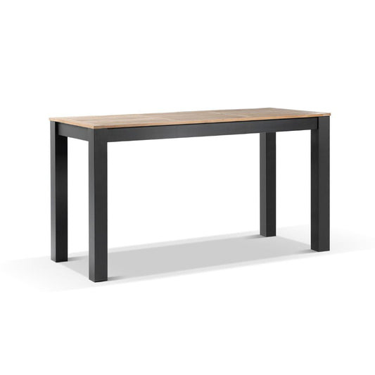 Balmoral Outdoor 2m Rectangle Teak Top Aluminium Bar Table