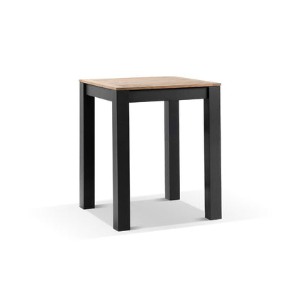 Balmoral Outdoor Square Teak Top Aluminium Bar Table