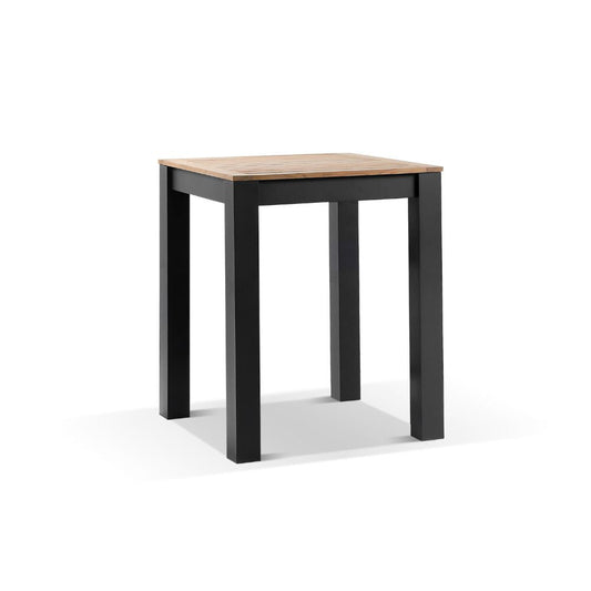 Balmoral Outdoor Square Teak Top Aluminium Bar Table