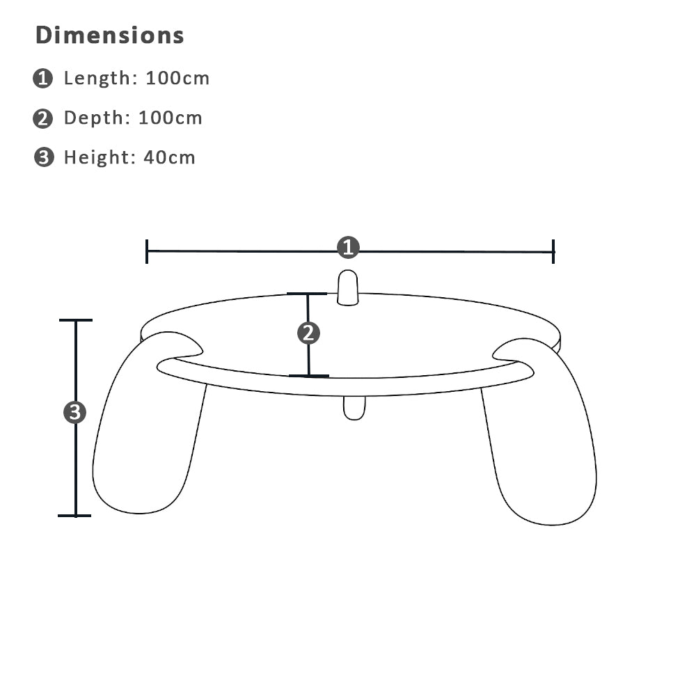 Bowen Indoor Round Timber Coffee Table