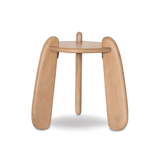 Bowen Indoor Round Timber Side Table