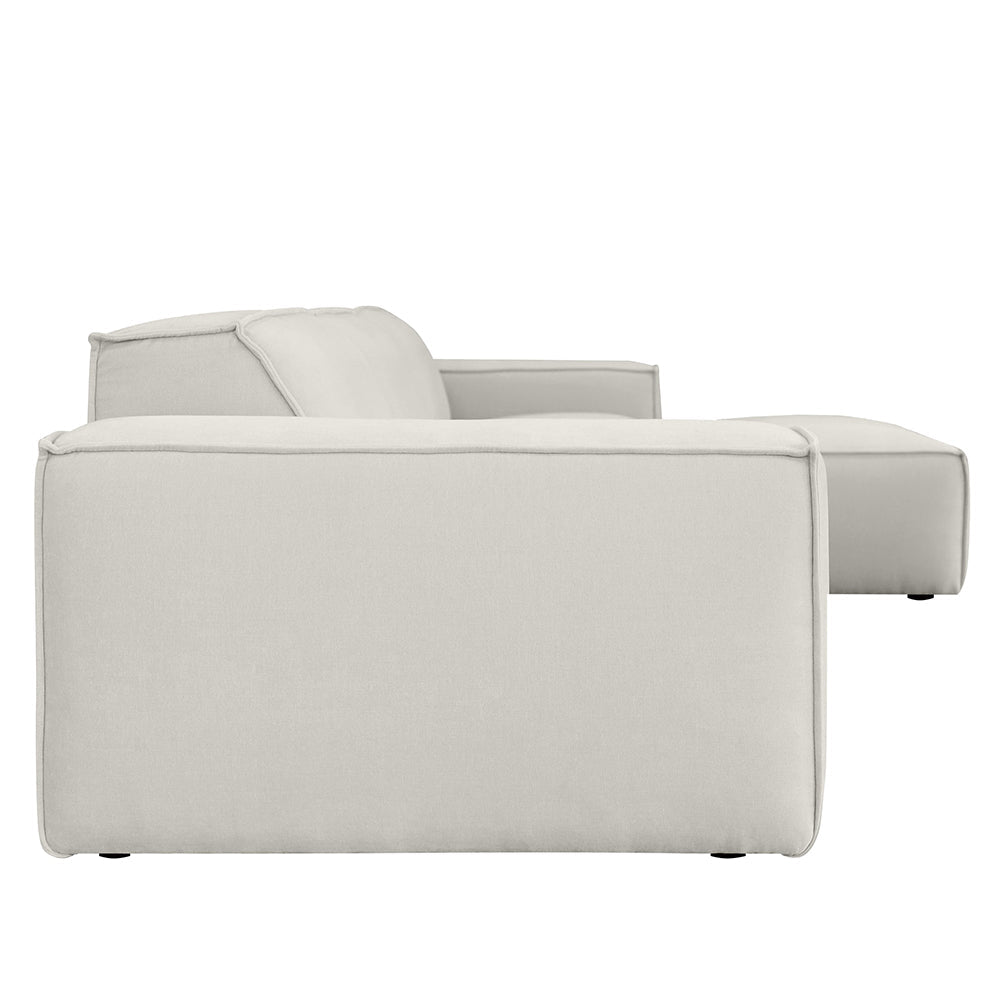 Brighton Indoor 3 Seater Fabric Sofa Lounge with Ottoman