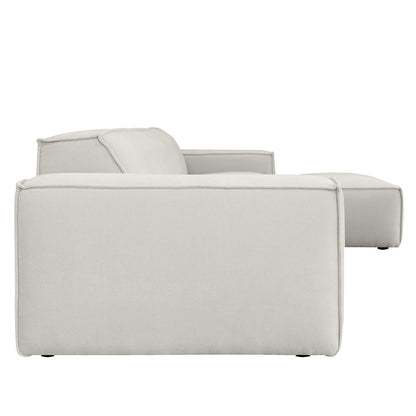 Brighton Indoor 3 Seater Fabric Sofa Lounge with Ottoman