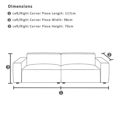 Brighton Indoor 2 Seater Fabric Sofa Lounge