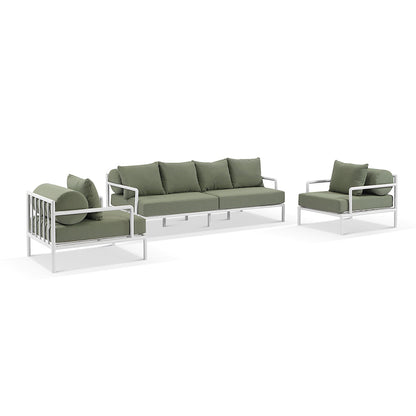 Capella 3+1+1 Outdoor Aluminium Lounge with Coffee Table Set