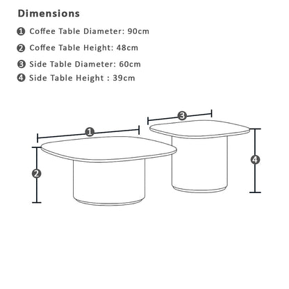 Capella 3+1+1 Outdoor Aluminium Lounge with Coffee Table Set