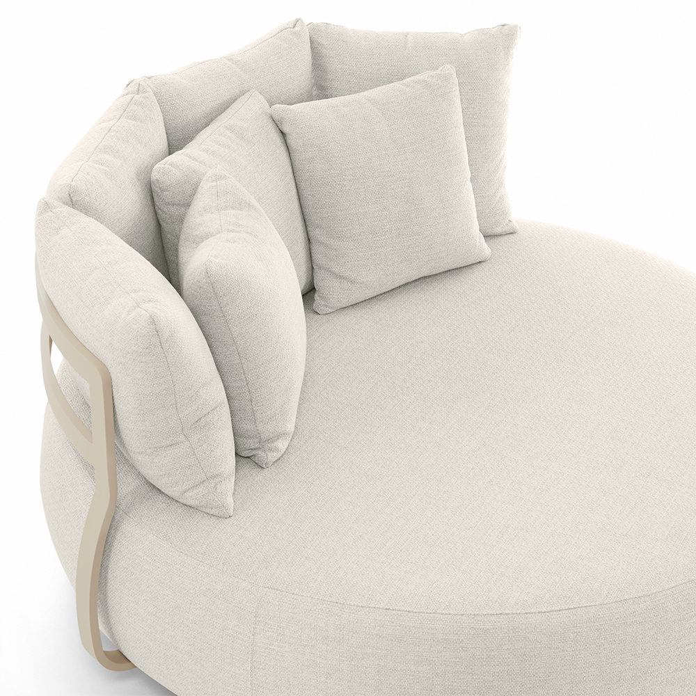 Catalina Outdoor Aluminium Round Daybed Lounge