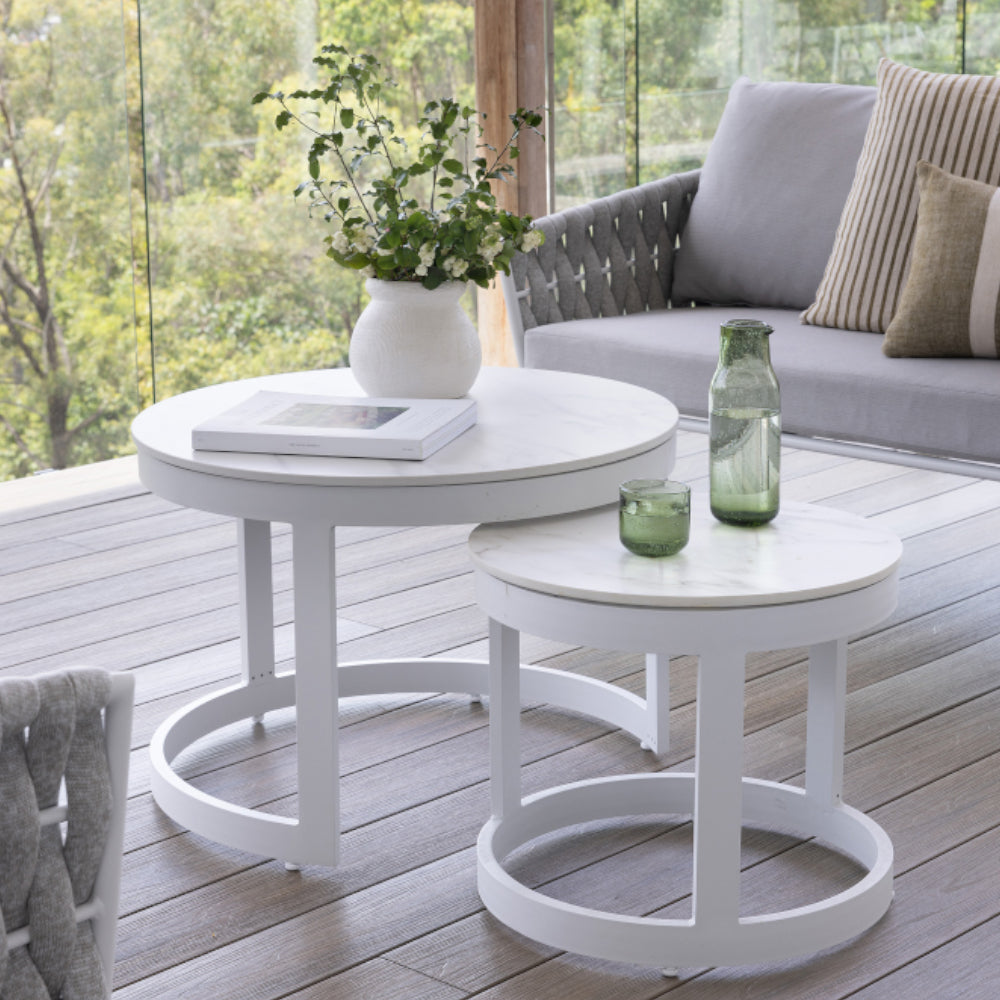 Lismore 3+2+1 Seater Outdoor Aluminium and Rope Lounge Set