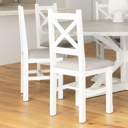 Ashton Indoor Timber Wooden Dining Chair with Padded Seat