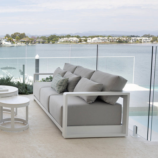 Whitehaven 3 Seater Outdoor Aluminium Lounge