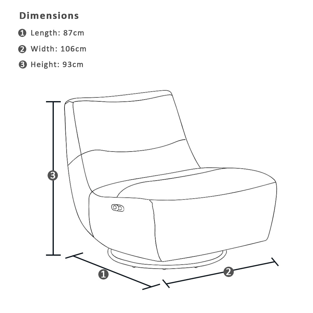 Daydream Indoor Leather Recliner Armchair Sofa