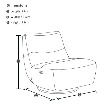 Daydream Indoor Leather Recliner Armchair Sofa